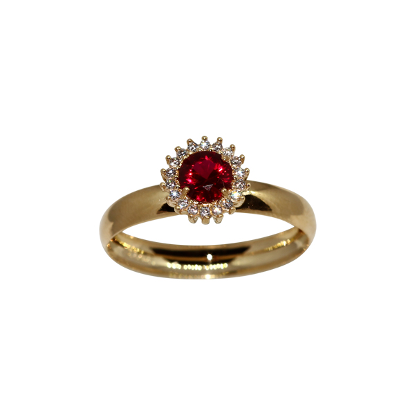 Anel Formatura Direito Ouro 18k Zircônia - Sem emblema