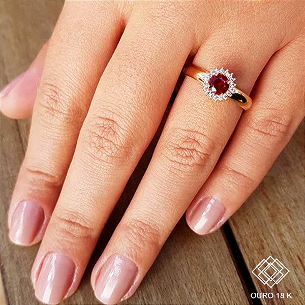 Anel Formatura Direito Ouro 18k Zircônia - Sem emblema