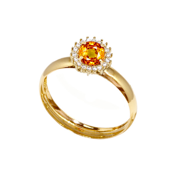 Anel Formatura Farmácia Ouro 18k Zircônia - Sem emblema