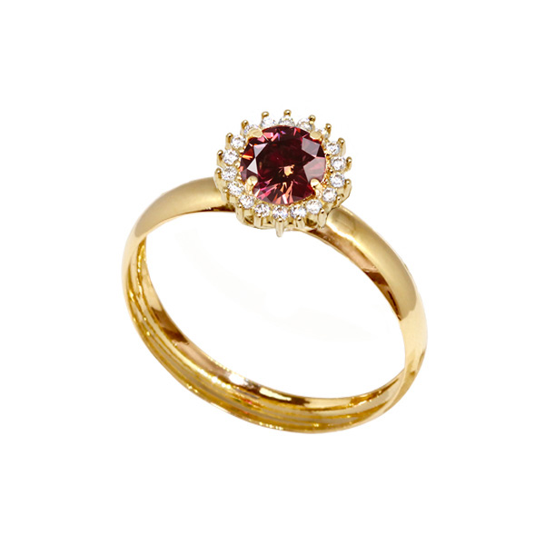 Anel Formatura Odontologia Ouro 18k Zircônia - Sem emblema