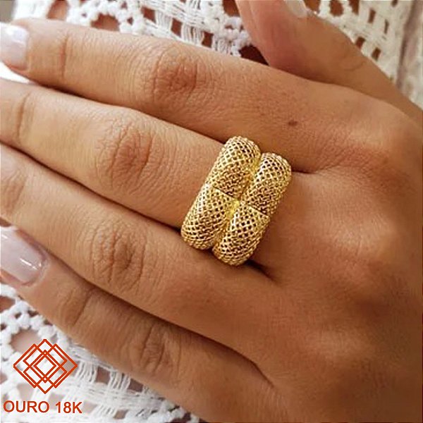 Anel Filigrana Ouro 18k
