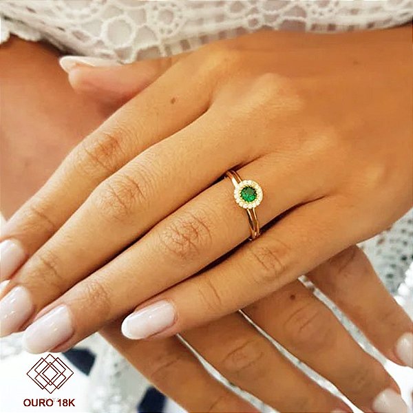 Anel Formatura Biologia Ouro 18k - Sem emblema