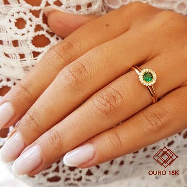 Anel Formatura Serviço Social Ouro 18k - Sem emblema