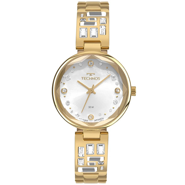 Relógio Technos Feminino Crystal Dourado 2036nav/1k