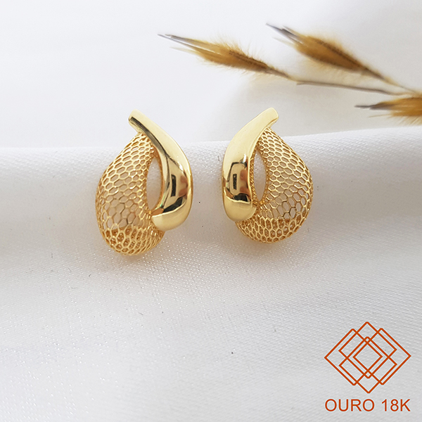 Brinco Filigrana Ouro 18k