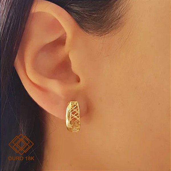 Brinco Filigrana Ouro 18k