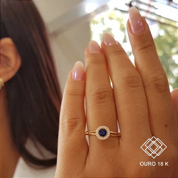 Anel Formatura Marketing Ouro 18k - Sem emblema