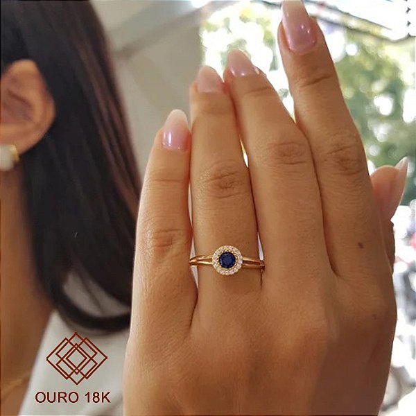 Anel Formatura Relações Públicas Ouro 18k - Sem emblema