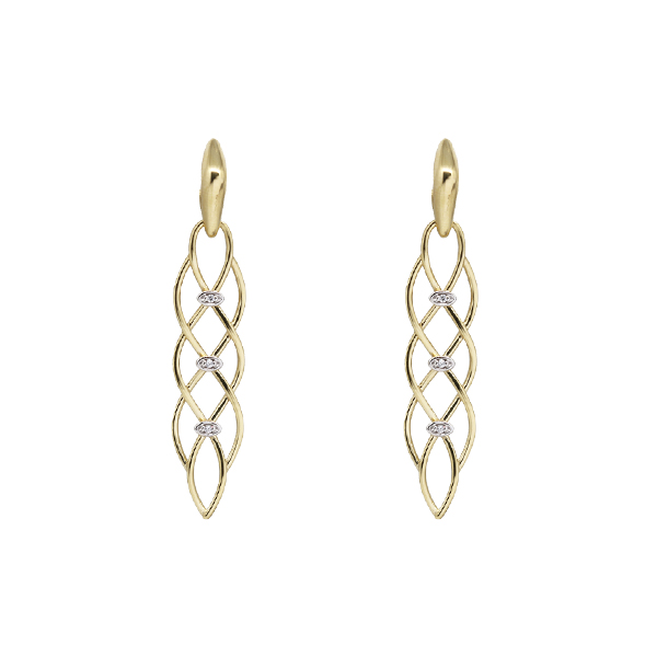 Brinco Ouro 18k Zircônia