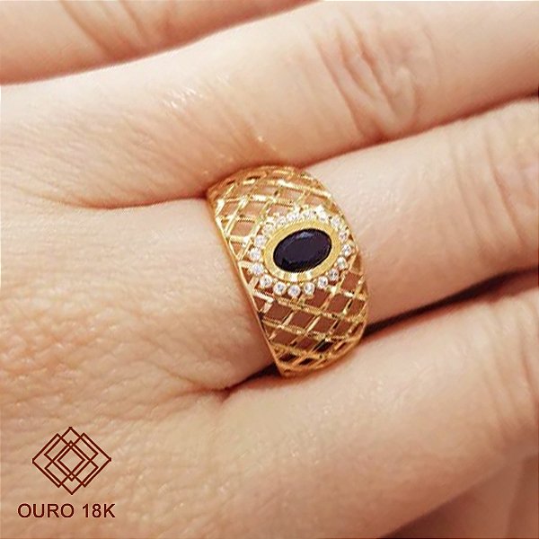 Anel Formatura Administração Ouro 18k - Sem emblema