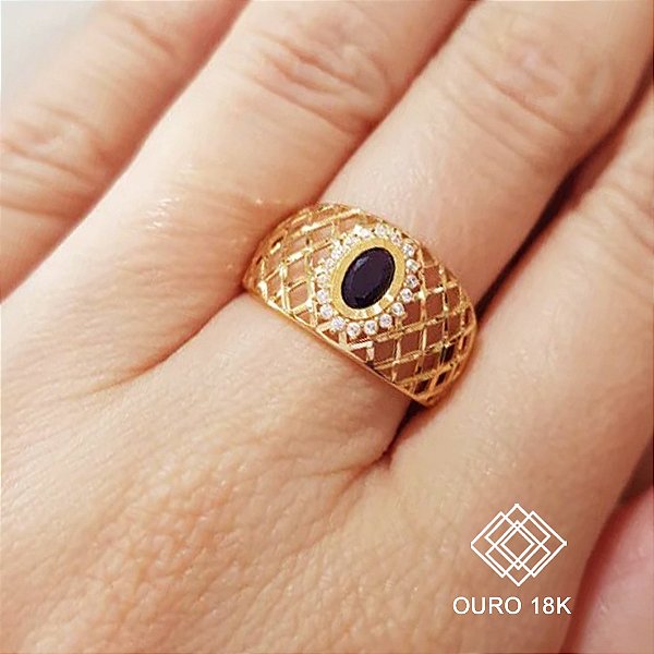 Anel Formatura Arquitetura e Urbanismo Ouro 18k - Sem emblema