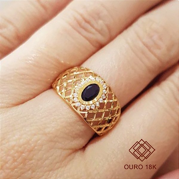 Anel Formatura Engenharia Agronômica Ouro 18k - Sem emblema