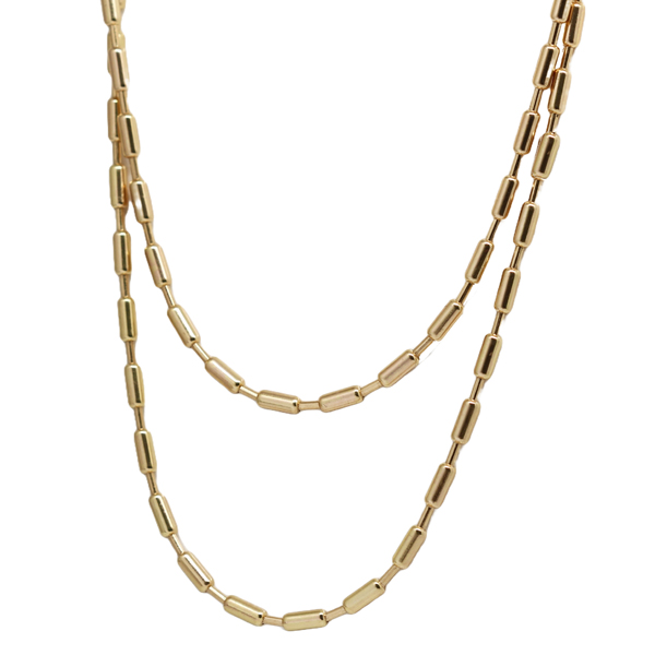 Gargantilha Multiformas Canutilho Ouro 18k - 88cm
