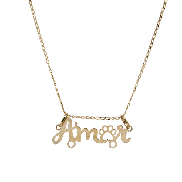 Kit Cordão Ouro 18k + Pingente Amor Ouro 18k