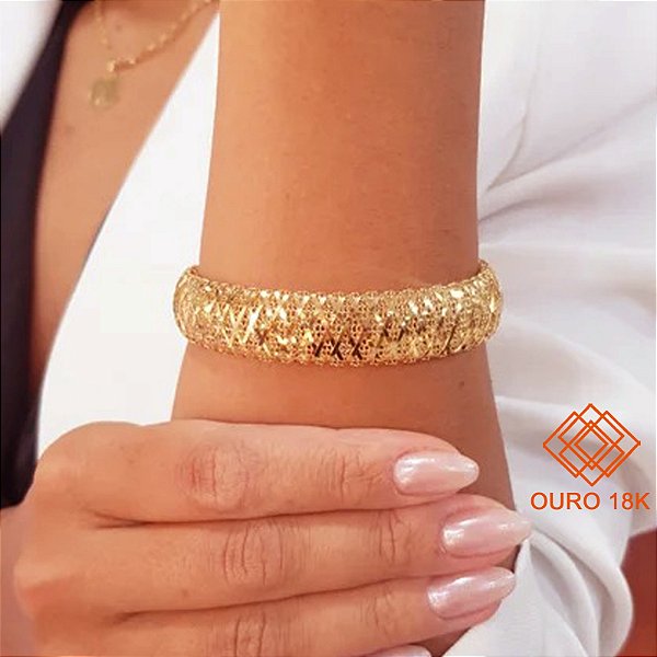 Bracelete Filigrana Ouro 18k