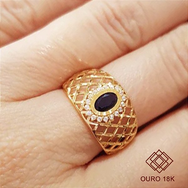 Anel Formatura Engenharia Mecânica Ouro 18k - Sem emblema