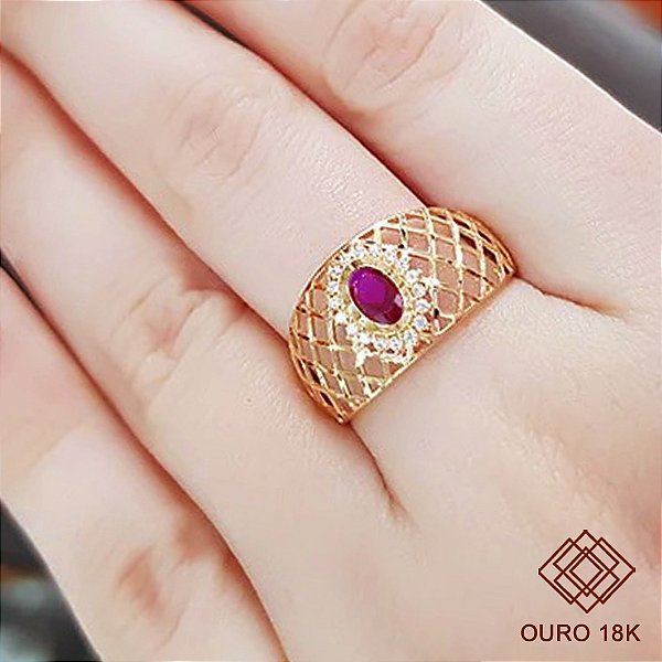 Anel Formatura História Ouro 18k - Sem emblema