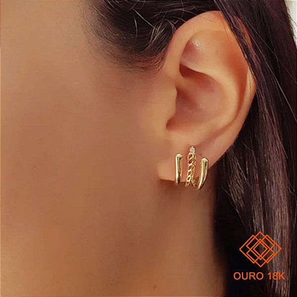 Brinco Filigrana Ouro 18k