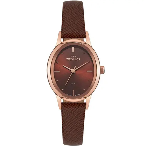 Relógio Technos Feminino Couro Marrom 2035nco/0m