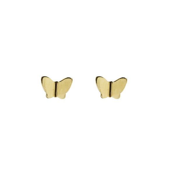 Brinco Infantil Borboleta Ouro 18k