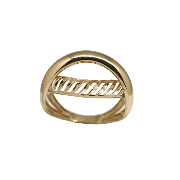 Anel Torcido Ouro 18k
