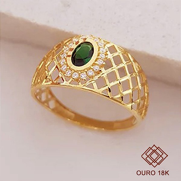 Anel Formatura Estética Ouro 18k - Sem emblema