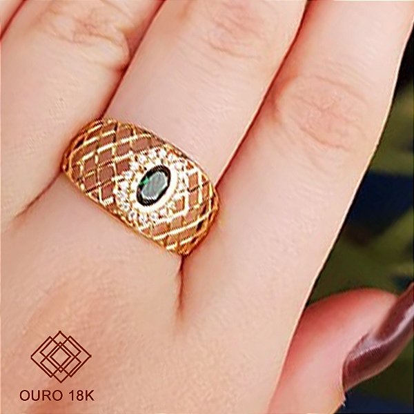 Anel Formatura Magistério Ouro 18k - Sem emblema