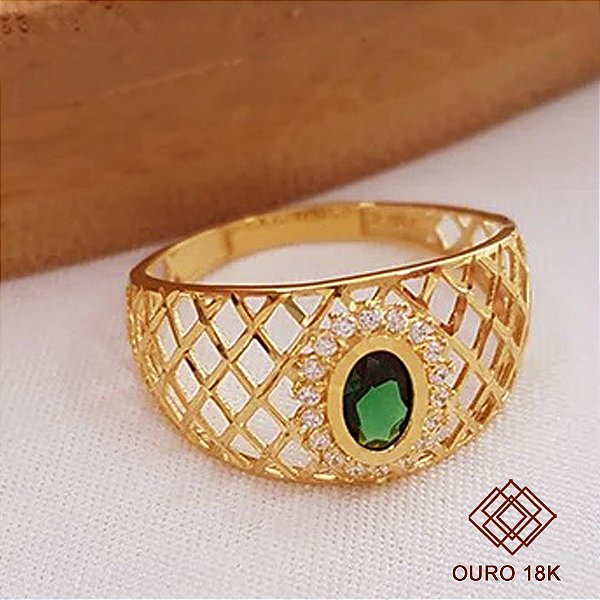 Anel Formatura Veterinária Ouro 18k - Sem emblema