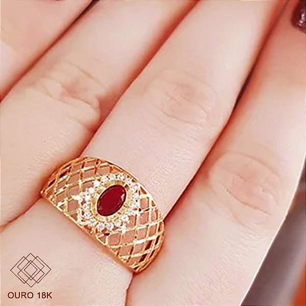 Anel Formatura Jornalismo Ouro 18k - Sem emblema