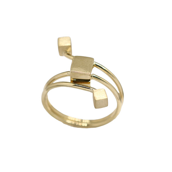 Anel Geométrico Ouro 18k