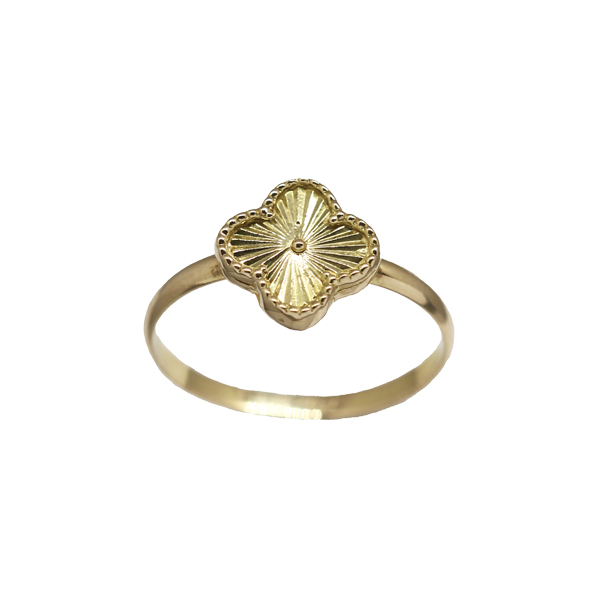 Anel Trevo Ouro 18k