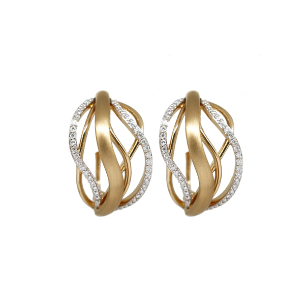 Brinco Argola Ouro 18k Moissanite