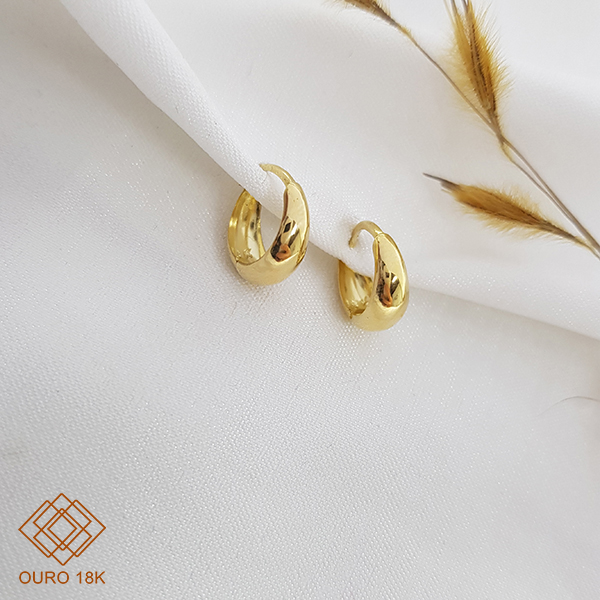 Brinco Argola Pequena Ouro 18k