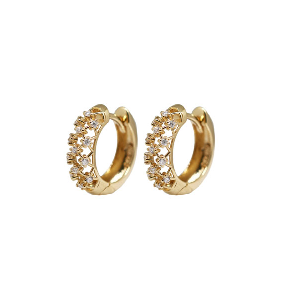 Brinco Argola Ouro 18k Moissanite