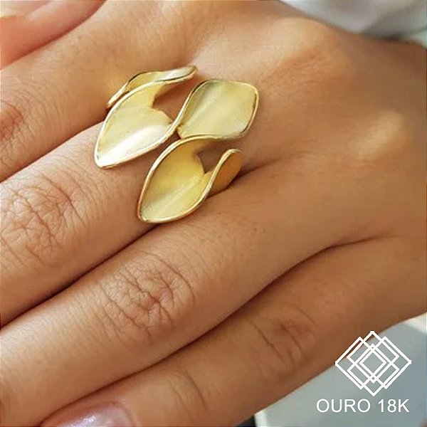 Anel Escultura Ouro 18k