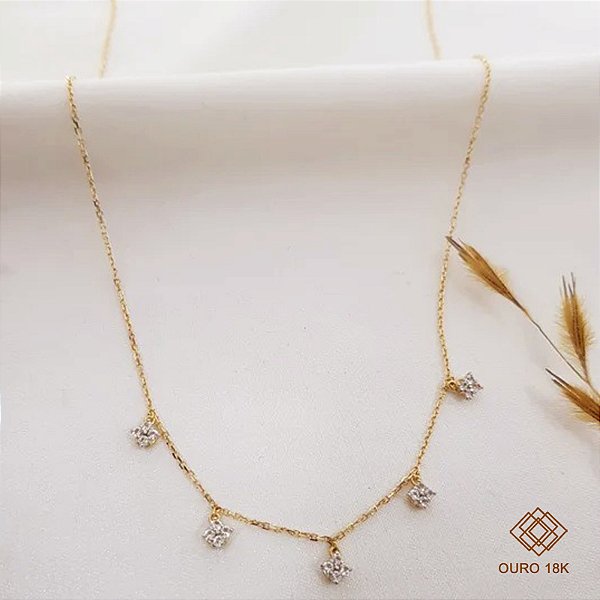 Gargantilha Topázio Ouro 18k