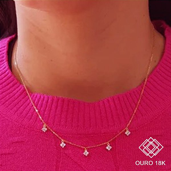 Gargantilha Topázio Ouro 18k