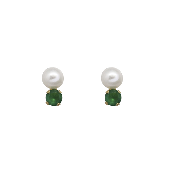 Brinco Infantil Pérola Ouro 18k