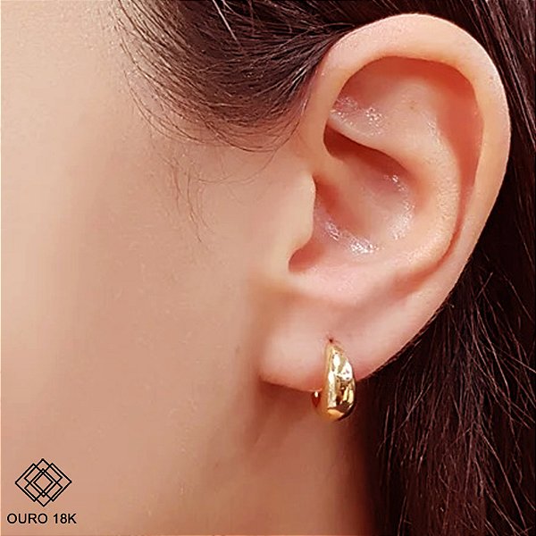 Brinco Argola Bold Ouro 18k