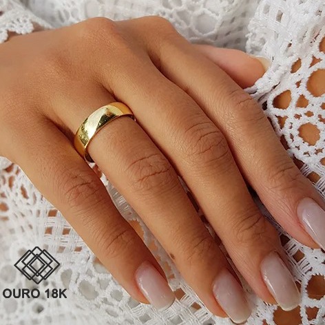 1 Aliança Casamento Ouro 18k