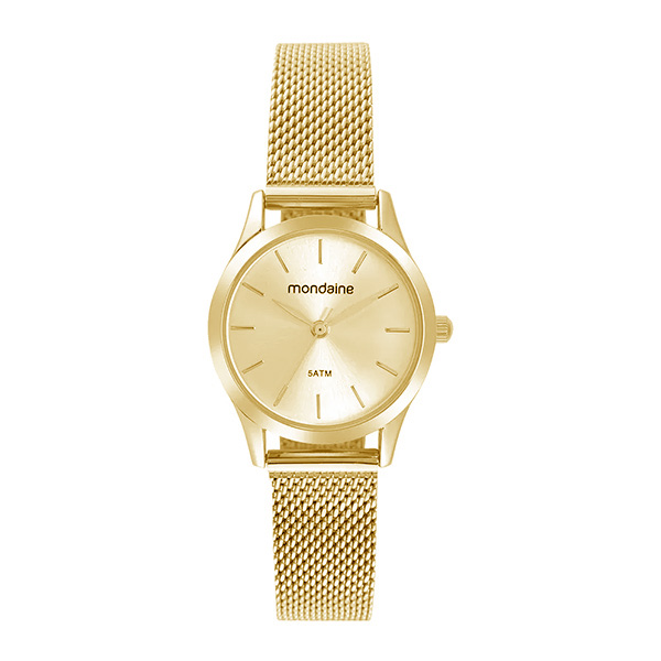 Relógio Mondaine Feminino Dourado