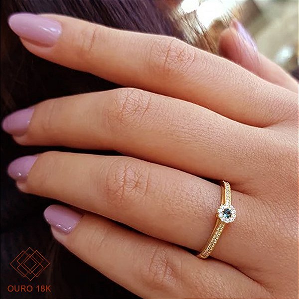 Anel Formatura Fonoaudiologia Ouro 18k - Sem emblema