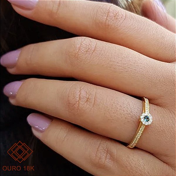 Anel Formatura Gestão Financeira Ouro 18k - Sem emblema