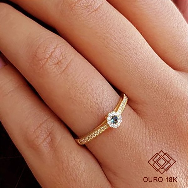 Anel Formatura Recursos Humanos Ouro 18k - Sem emblema