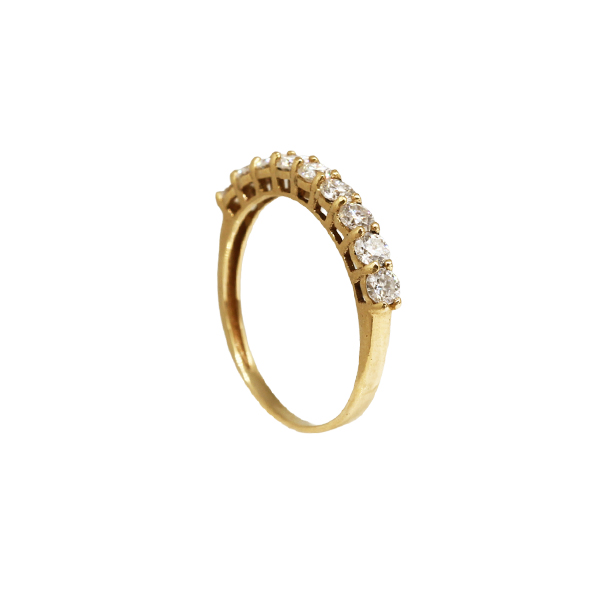 Anel Aparador Ouro 18k Diamante Cultivado 70 pts