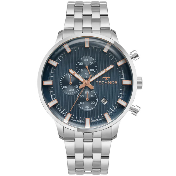 Relógio Technos Masculino Grandtech Prata Js15enr/1a