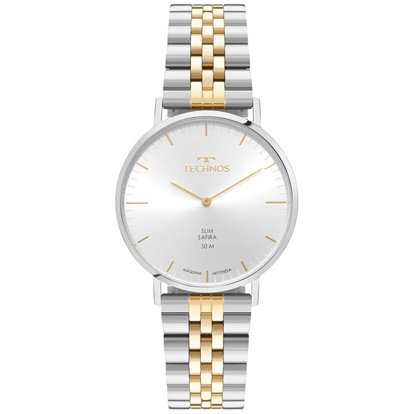 Relógio Technos Masculino Slim Bicolor 2025luj/1k