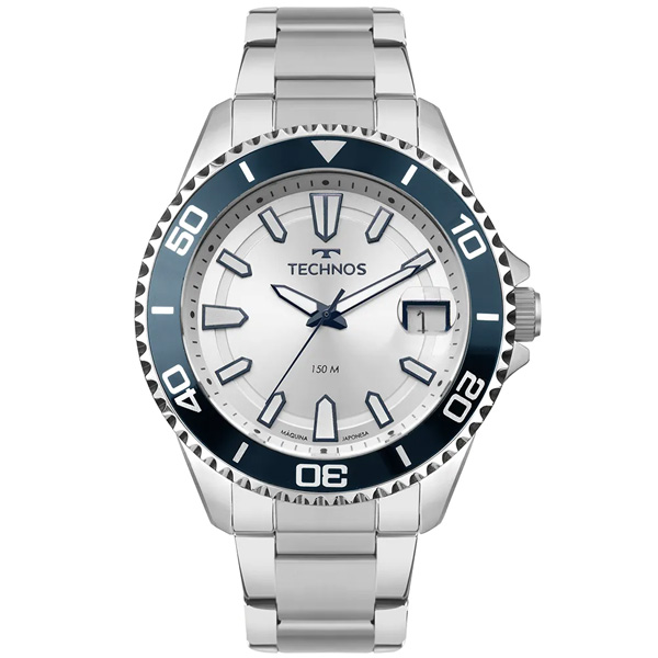Relógio Technos Masculino Acqua Prata 2415ek/1k
