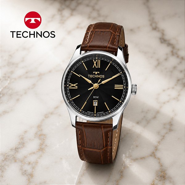 Relógio Technos Masculino Executive Prata 2115twy/0p