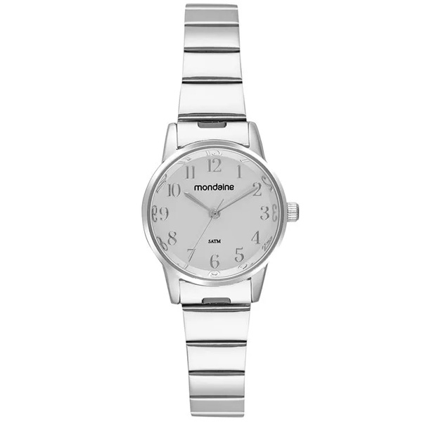 Relógio Feminino Clássico Bracelete Prata 32693l0mvne2